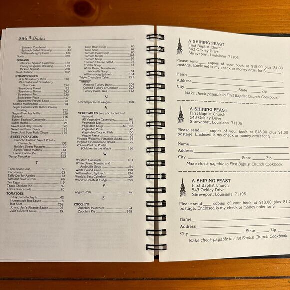 A Shining Feast First Baptist Shreveport Sesquicentennial Treasury of Good Food - Picture 5 of 10